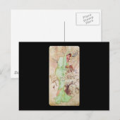 Carte Postale Alphonse Mucha Hiver (Devant / Derrière)