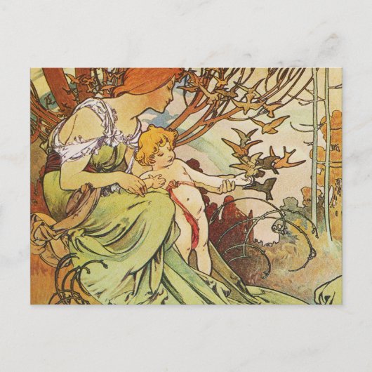 Carte Postale Alphonse Mucha. Masson au chocolat/Mexique 1897 (Devant)
