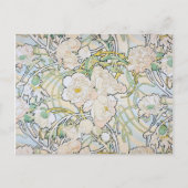 Carte Postale Alphonse Mucha Peonies (Devant)