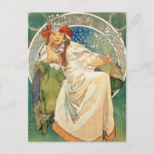 Carte postale Alphonse Mucha Princess Hyacinth (Devant)