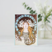 Carte Postale Alphonse Mucha - Sarah Bernhardt (Debout devant)