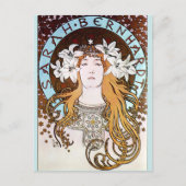 Carte Postale Alphonse Mucha - Sarah Bernhardt (Devant)