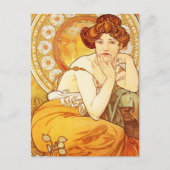 Carte postale Alphonse Mucha Topaz (Devant)
