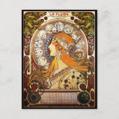 Carte Postale Alphonse Mucha Zodiac (Devant)
