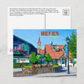 Carte Postale Alpine Helen, Géorgie, USA. (Devant / Derrière)