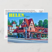 Carte Postale Alpine Helen, Géorgie, USA. (Devant / Derrière)