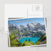 Carte Postale Alpine lake Oeschinensee in Switzerland (Devant / Derrière)
