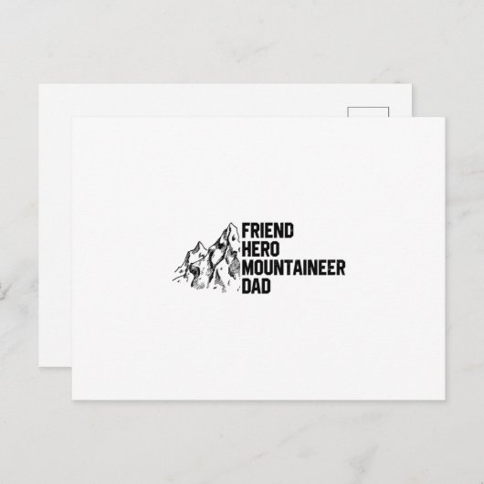 Carte Postale Alpiniste (Devant / Derrière)