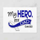 Carte Postale ALS Mon père Mon héros 42 (Devant)