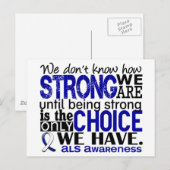 Carte Postale ALS : Nous sommes forts (Devant / Derrière)