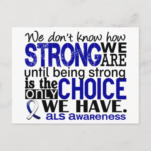 Carte Postale ALS : Nous sommes forts (Devant)