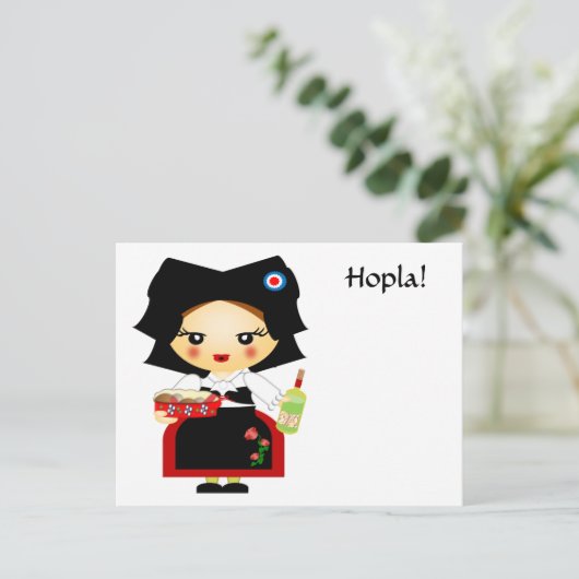 Carte Postale Alsace (Debout devant)