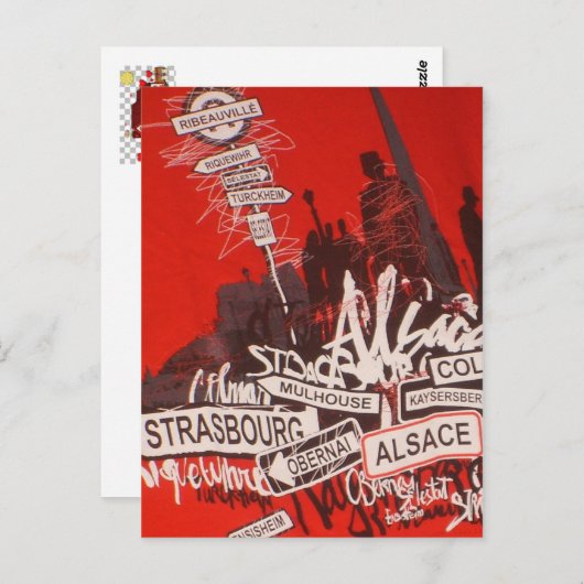 Carte Postale Alsace - (Devant / Derrière)