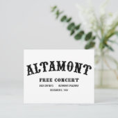 Carte Postale Altamont Free Concert (Debout devant)