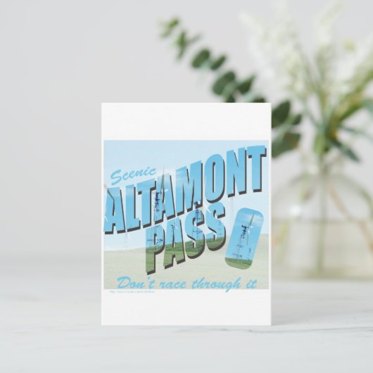 Carte Postale Altamont Pass (Debout devant)