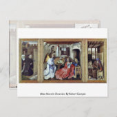 Carte Postale Altar Merode Vue d'ensemble par Robert Campin (Devant / Derrière)