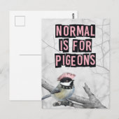 Carte Postale Alternative Punk Bird Anti Conformity (Devant / Derrière)
