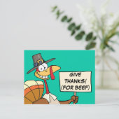 Carte Postale Alternatives à la Turquie pour le dîner de Thanksg (Debout devant)