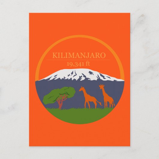 Carte Postale Altitude du Kilimandjaro (Devant)