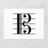 Alto Clef sur le personnel C Clef Viola Musique No