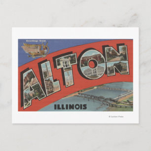 Carte Postale Alton, IllinoisGrandes lettres ScènesAlton, IL