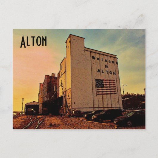 Carte postale Alton Silo (Devant)