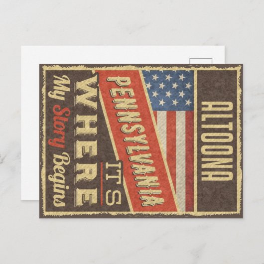 Carte Postale Altoona Pennsylvanie (Devant / Derrière)