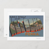 Carte Postale Altoona, Pennsylvanie - Scènes de grandes lettres (Devant / Derrière)