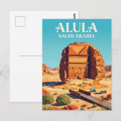 Carte Postale AlUla Arabie Saoudite (Devant / Derrière)