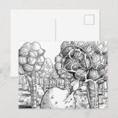 Carte Postale Alveoli avec jardiniers de Lymphograde (Devant / Derrière)