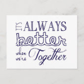 Carte Postale Always better when (Devant)