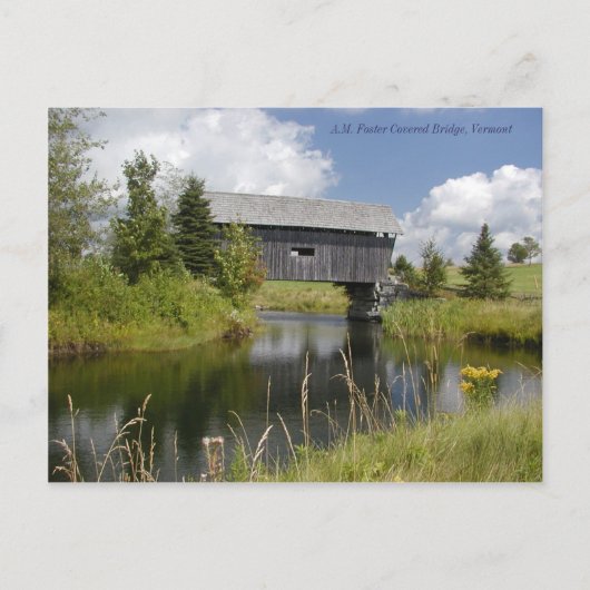 Carte Postale AM Foster Bridge dans le Vermont (Devant)