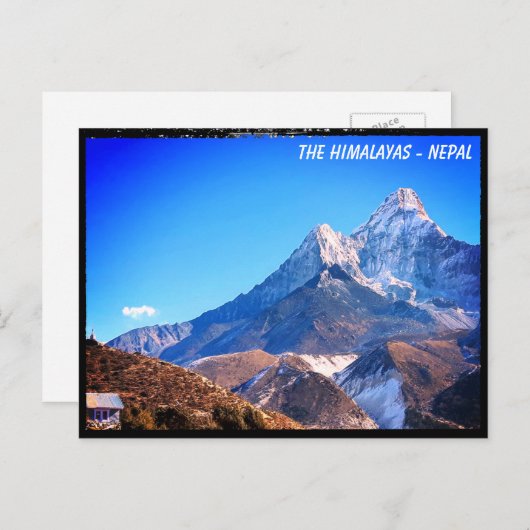 Carte Postale Ama Dablam, Maison, Vue sur l'Everest - Népal (Devant / Derrière)