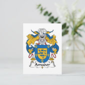 Carte Postale Amador Family Crest (Debout devant)