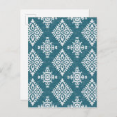 Carte Postale Amadora teal Blue Pattern (Devant / Derrière)
