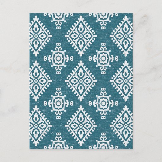 Carte Postale Amadora teal Blue Pattern (Devant)