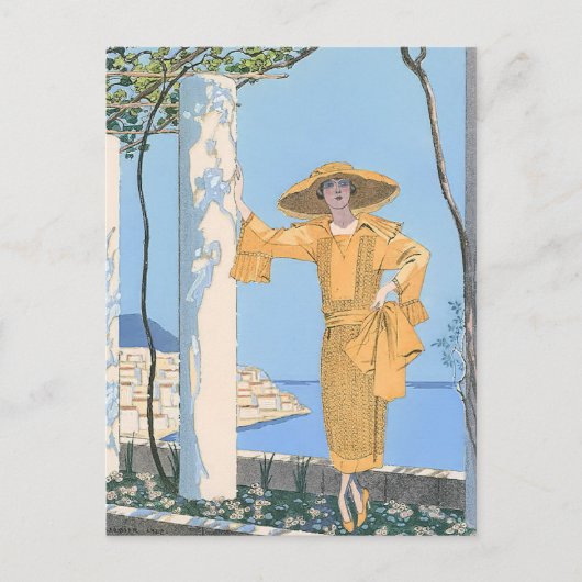 Carte Postale Amalfi by George Barbier (Devant)