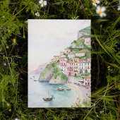 Carte postale Amalfi Coast Italy Watercolor
