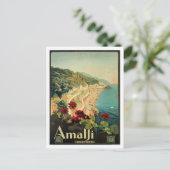 Carte Postale Amalfi Italia Italie Vintage (Debout devant)