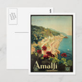 Carte Postale Amalfi Italia Italie Vintage (Devant / Derrière)