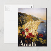 Carte Postale Amalfi, Italie (Devant / Derrière)