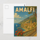 Carte postale Amalfi Italie (Devant / Derrière)
