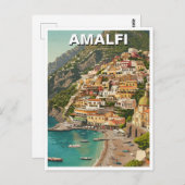 Carte Postale Amalfi Italie (Devant / Derrière)