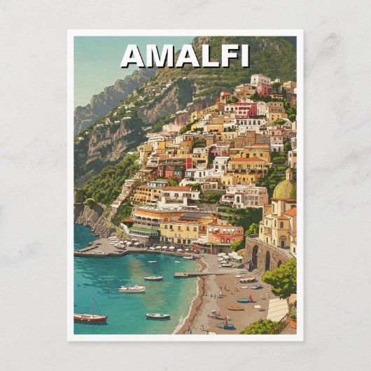 Carte Postale Amalfi Italie (Devant)