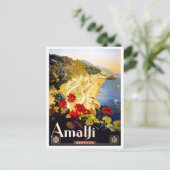 Carte Postale Amalfi Italie voyage vintage (Debout devant)