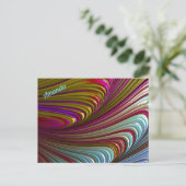 Carte Postale AMANDA~ Motif de conception fractale 3D ~ Traiteme (Debout devant)