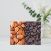 Carte Postale Amandes et chips au chocolat (Debout devant)