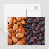Carte Postale Amandes et chips au chocolat (Devant / Derrière)
