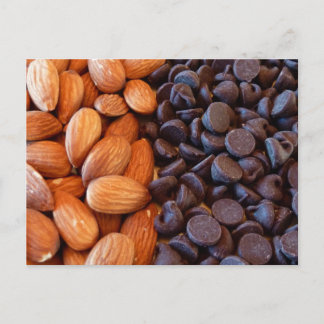 Carte Postale Amandes et chips au chocolat