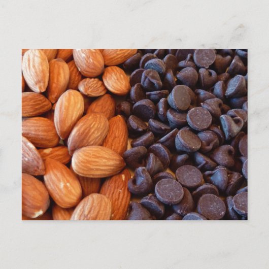 Carte Postale Amandes et chips au chocolat (Devant)
